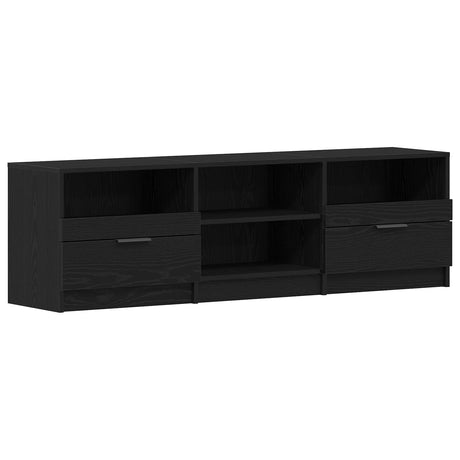 Tv Cabinet Black Oak 150X33,5X45 Cm Engineered Wood