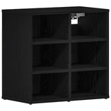Shoe Cabinet Black Oak 52.5X30X50 Cm