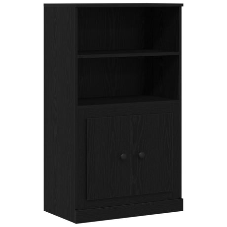 Highboard Black Oak 60X35.5X103.5 Cm Engineered Wood