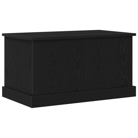 Storage Box Black Oak 70X40X38 Cm Engineered Wood