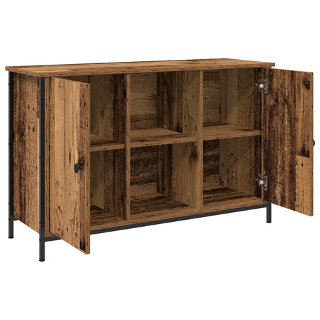 Tv Cabinet Artisan Oak 101X35X65 Cm Engineered Wood And Steel