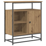 Sideboard Artisan Oak 69X35X80 Cm Engineered Wood And Steel
