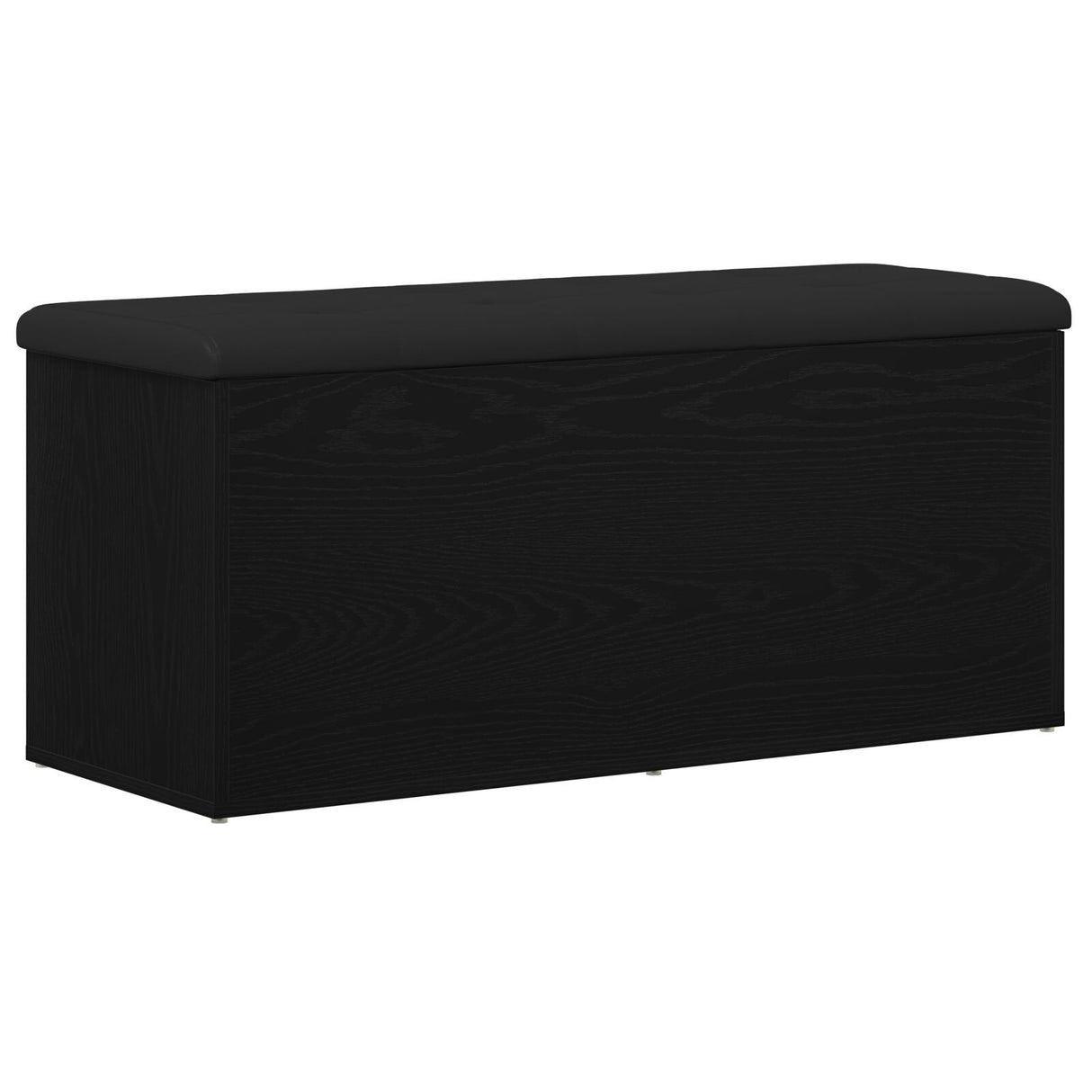 Storage Bench Black Oak 100X40X45 Cm Engineered Wood