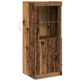 Sideboard With Led Lights Old Wood 41X37X100 Cm