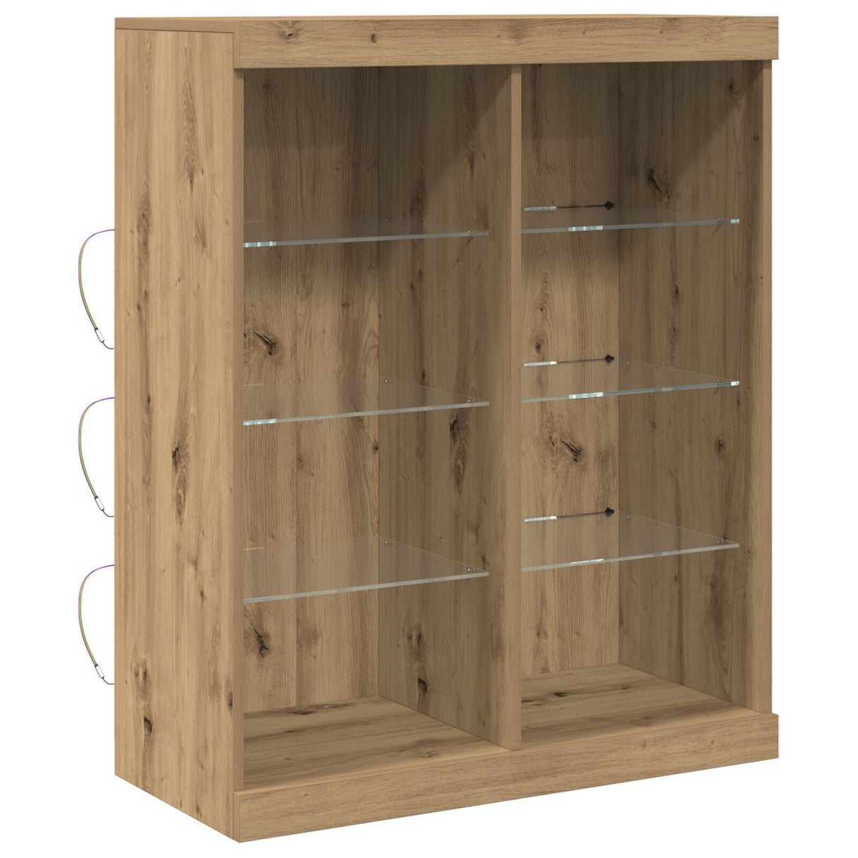 Sideboard With Led Lights Artisan Oak 41X37X100 Cm