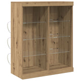 Sideboard With Led Lights Artisan Oak 41X37X100 Cm