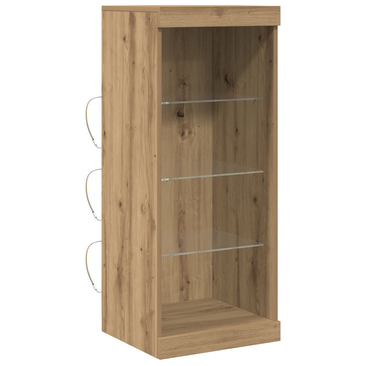 Sideboard With Led Lights Artisan Oak 41X37X100 Cm