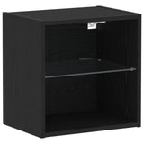 Floating Shelf Black Oak 40X28,5X40 Cm Engineered Wood
