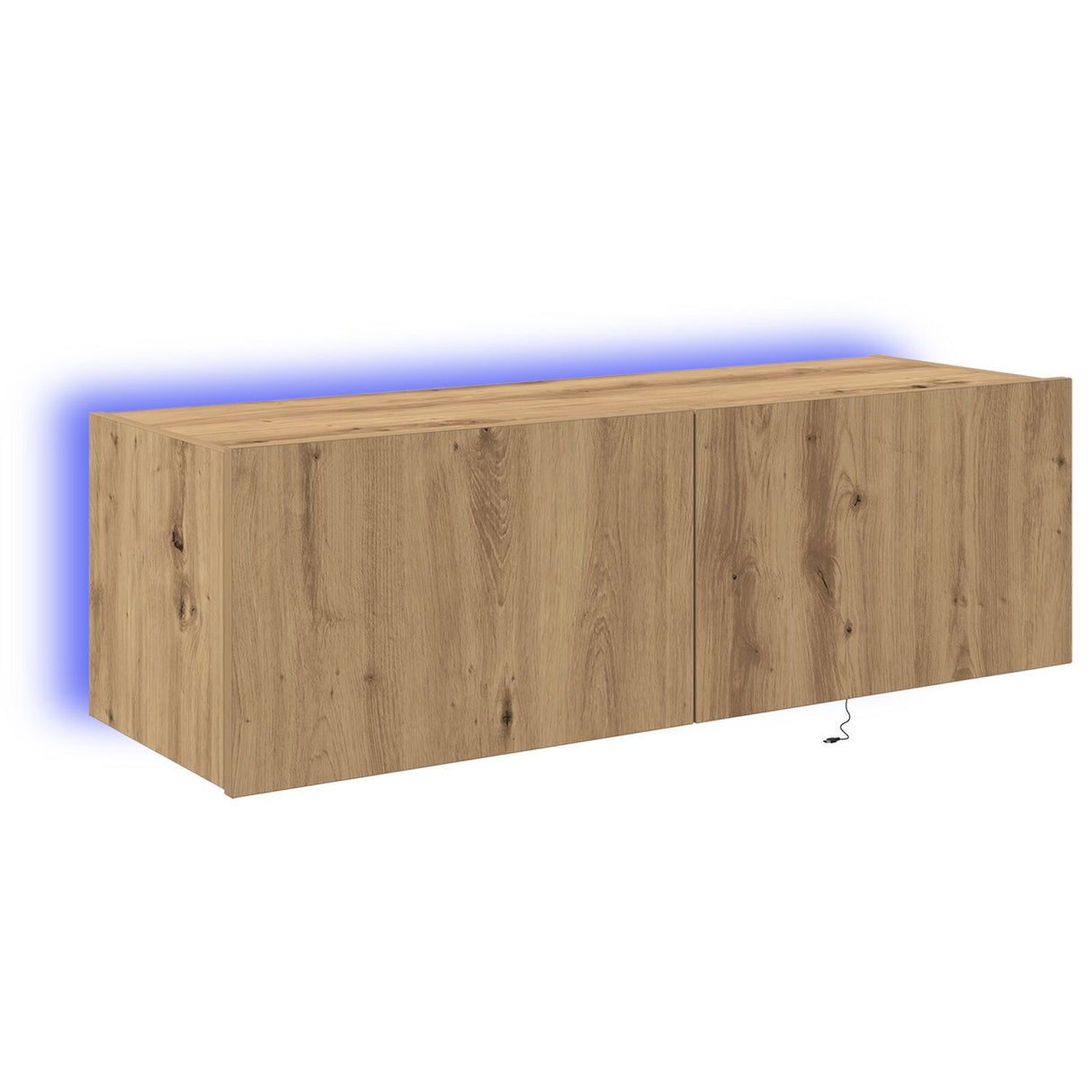 Tv Wall Cabinet With Led Lights Artisan Oak 100X35X31 Cm