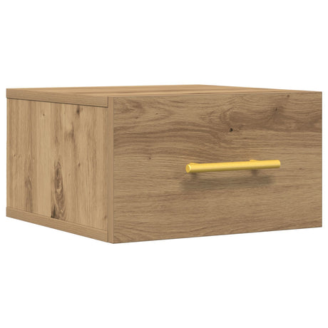 Bedside Cabinet Wall-Mounted Artisan Oak 35X35X20 Cm