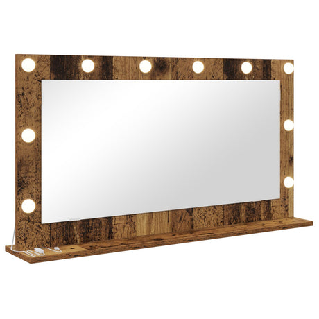 Vanity Mirror Old Wood Wood And Glass 100 X 55 X 18 Cm Mirror
