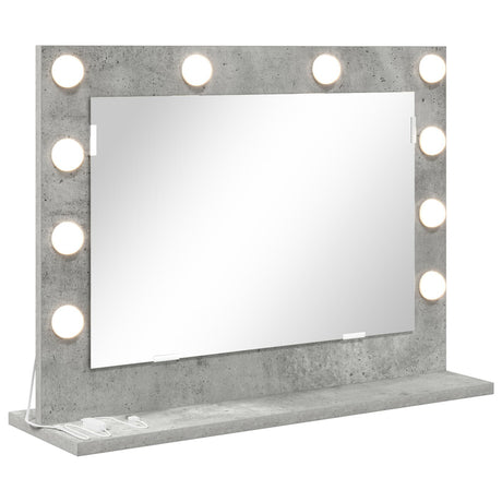 Vanity Mirror Concrete Grey Concrete Medium Decorative Inlays