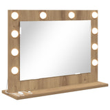 Vanity Mirror Artisan Oak Engineered Wood 60 X 45 X 18 Cm