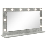 Vanity Mirror Concrete Grey Concrete 80 X 45 X 18 Cm Mirror