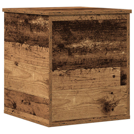 Storage Box Old Wood 40X42X46 Cm Engineered Wood