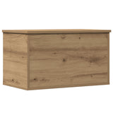 Storage Box With Lid Artisan Oak 60X35X35 Cm Engineered Wood