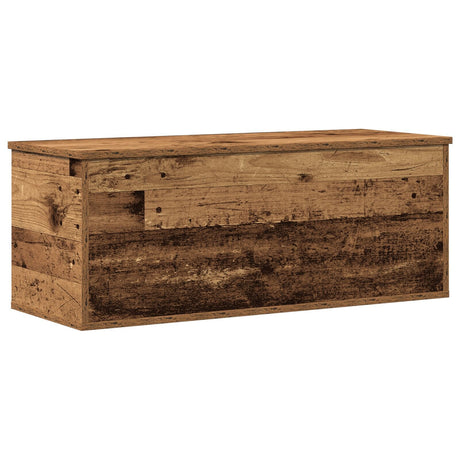 Storage Box Old Wood 90X35X35 Cm Made From Engineered Wood