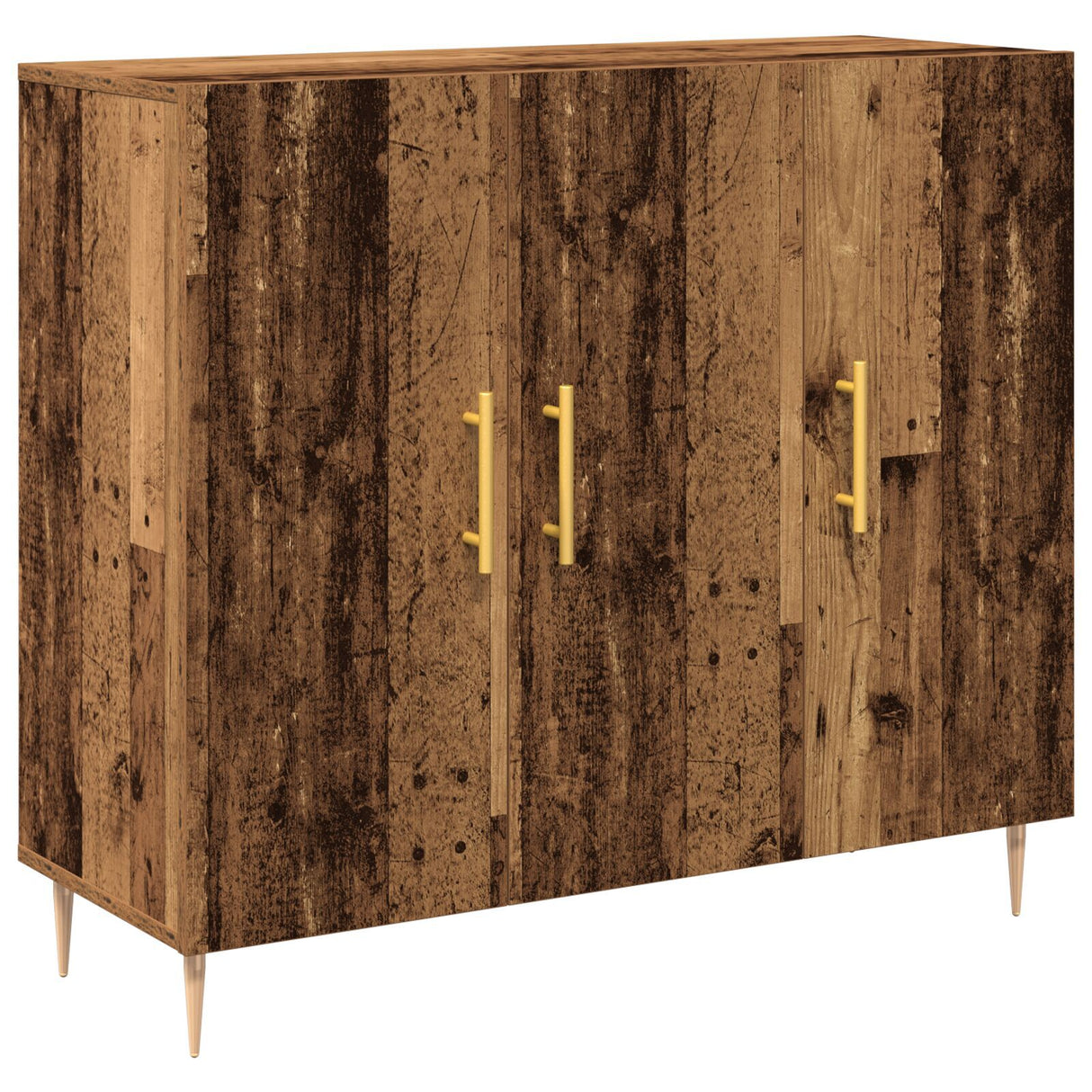 Sideboard In Old Wood, 90X34X80 Cm, Made Of Engineered Wood