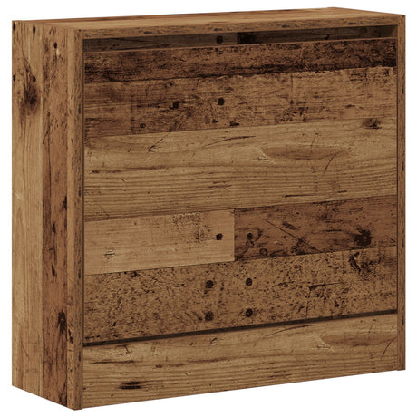 Shoe Cabinet Old Wood 60X21X57 Cm Engineered Wood
