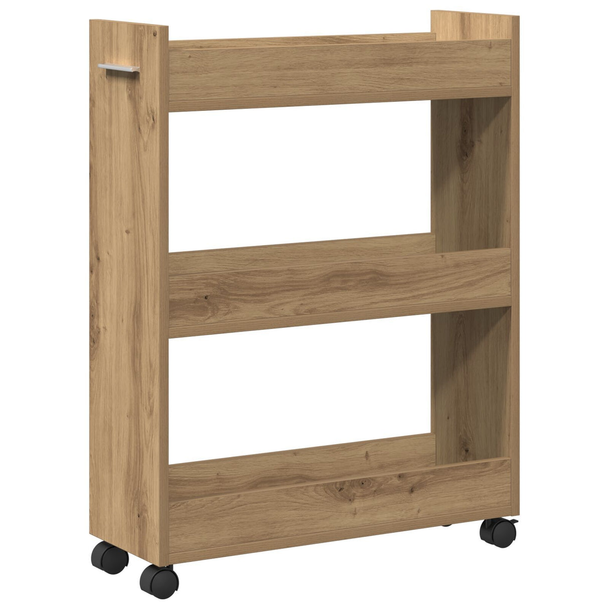 Rolling Cabinet Artisan Oak 60X22X79 Cm Engineered Wood
