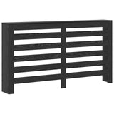 Radiator Cover Black Oak 149X20X82 Cm Engineered Wood