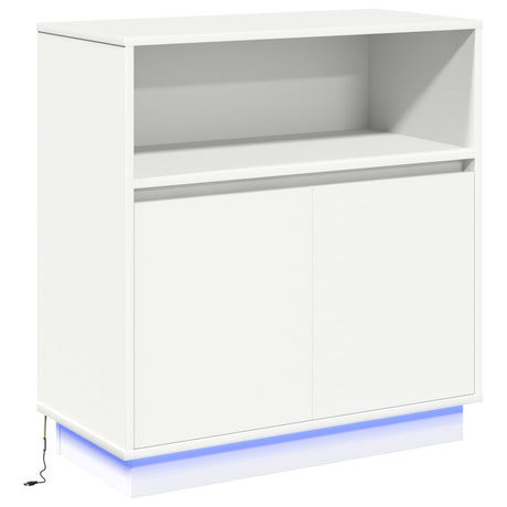 Sideboard With Led 71X34,5X75 Cm Engineered Wood