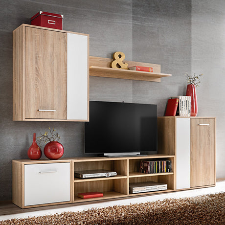5-Piece Tv Cabinet Set In Engineered Wood