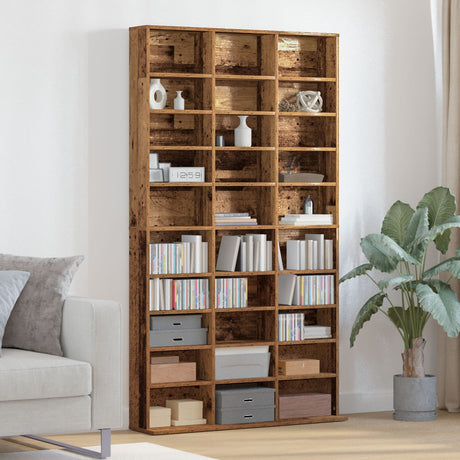Cd Cabinet - Old Wood - 101X23X177.5 Cm - Engineered Wood