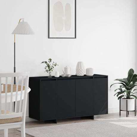 Grey Sideboard Engineered Wood 135 X 41 X 75 Cm