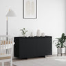 Grey Sideboard Engineered Wood 135 X 41 X 75 Cm