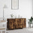 Grey Sideboard Engineered Wood 135 X 41 X 75 Cm