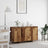 Grey Sideboard Engineered Wood 135 X 41 X 75 Cm
