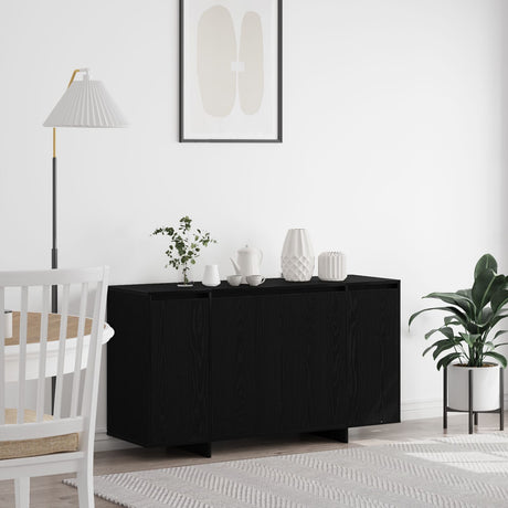 Grey Sideboard Engineered Wood 135 X 41 X 75 Cm