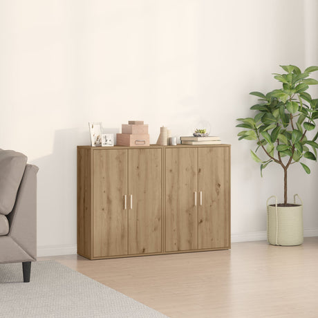 Sideboards 2 Pcs Artisan Oak 60X31X84 Cm Engineered Wood