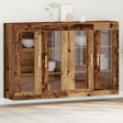 Wall Mounted Cabinets 2 Pcs Old Wood 69,5X34X90 Cm Engineered Wood