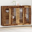 Wall Mounted Cabinets 2 Pcs Old Wood 69,5X34X90 Cm Engineered Wood