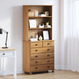 Hutch “Askim” Honey Brown 91X40X199.5 Cm Solid Wood Pine,  Hutch &quot;Askim&quot; 91X30X104 Cm Solid Wood Pine,  Chest Of Drawers &quot;Askim&quot; 91X40X95.5 Cm Solid Wood Pine
