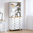 Hutch “Askim” Honey Brown 91X40X199.5 Cm Solid Wood Pine,  Hutch &quot;Askim&quot; 91X30X104 Cm Solid Wood Pine,  Chest Of Drawers &quot;Askim&quot; 91X40X95.5 Cm Solid Wood Pine