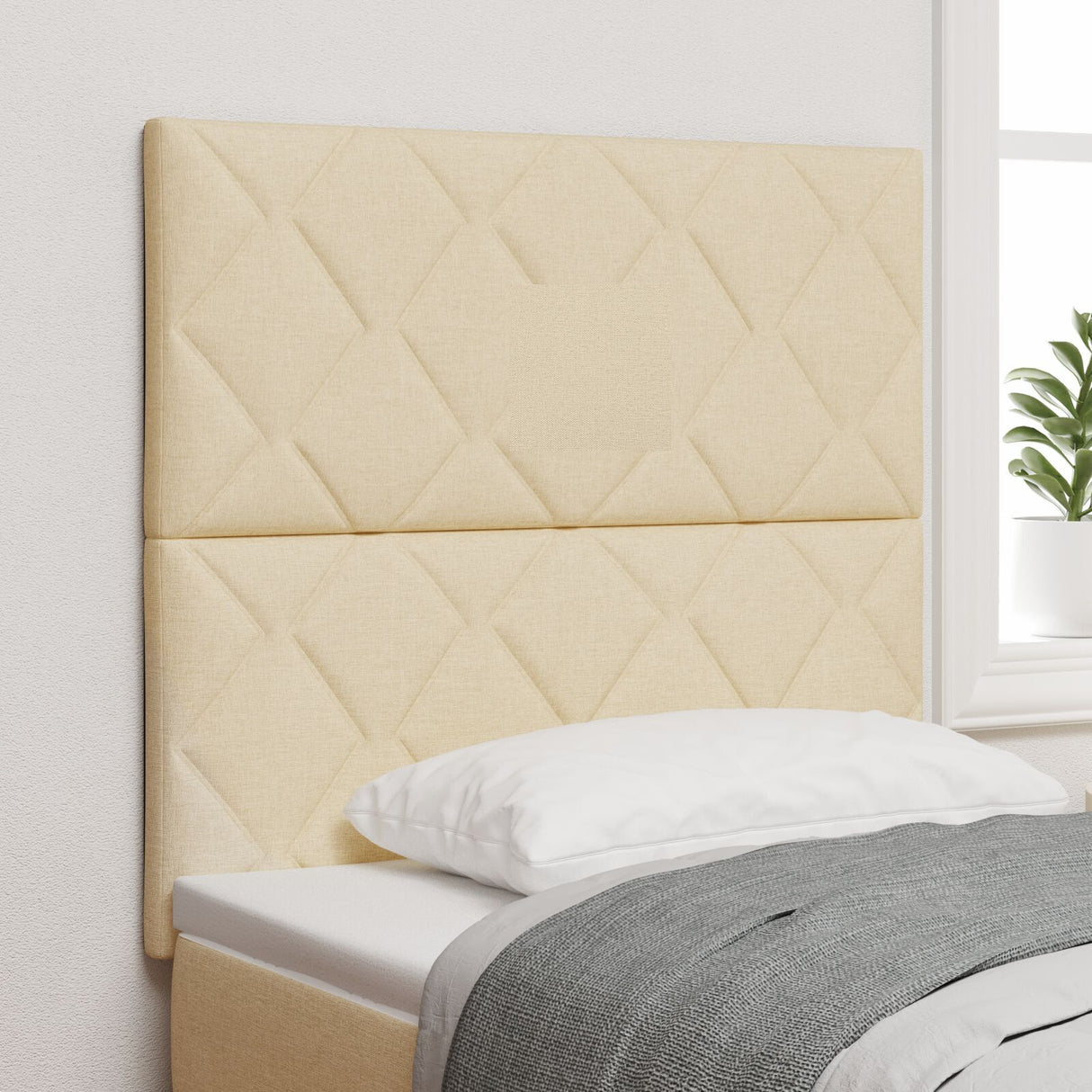 Headboard Diamond Blocks Design Fabric,  Headboard Diamond Blocks Design 160 Cm Fabric