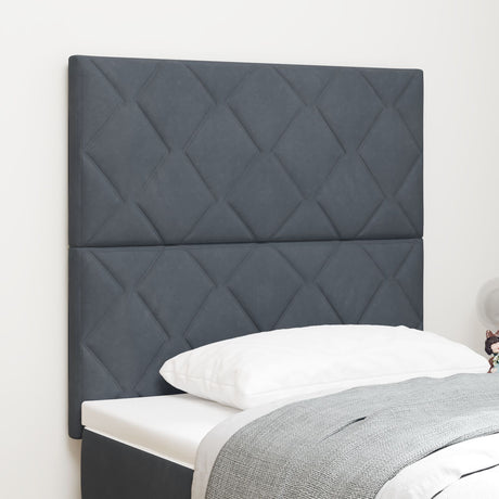Headboard Diamond Blocks Design Velvet,  Headboard Diamond Blocks Design 160 Cm Velvet