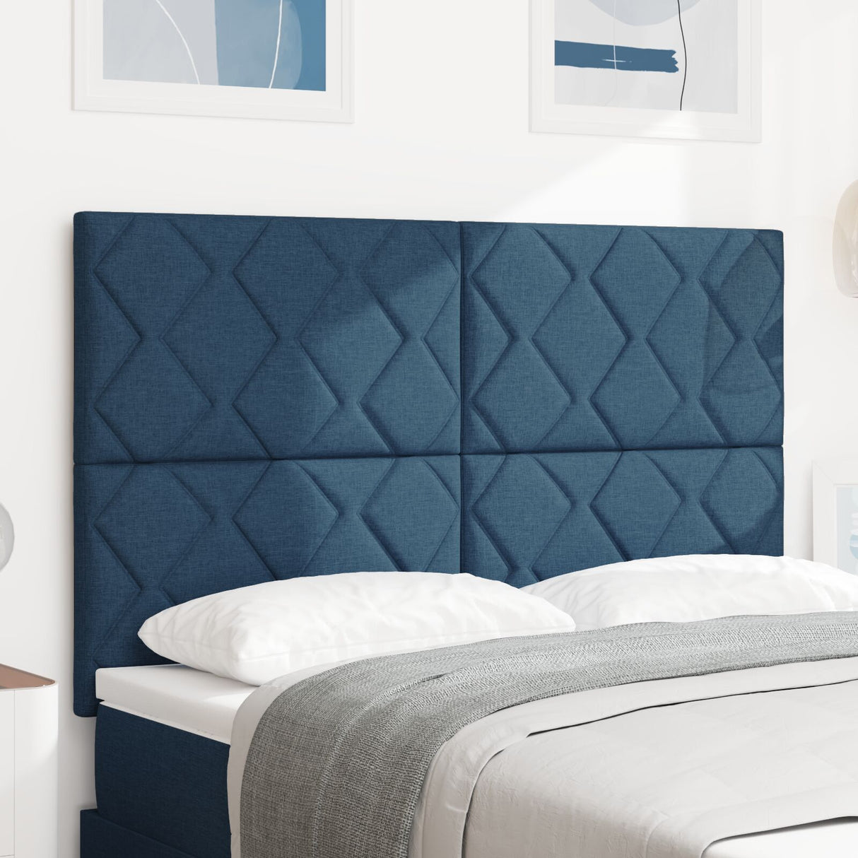 Headboard Diamond Blocks Design Fabric,  Headboard Diamond Blocks Design 160 Cm Fabric