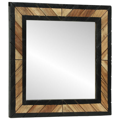 Mirrors 2 Pcs Solid Wood Acacia
