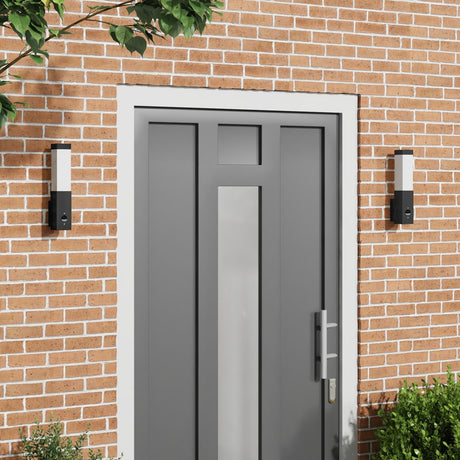 Outdoor Wall Light Silver Ip44