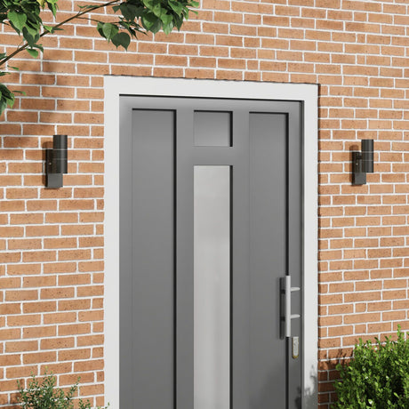 Outdoor Wall Light Silver Ip44