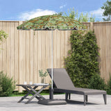 Beach Parasol With Metal Pole Camouflage 161X193 Cm Polyester