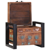 Storage Chests 40X30X30Cm Solid Mango Wood And Metal