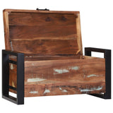 Storage Chests 40X30X30Cm Solid Mango Wood And Metal