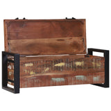 Storage Chests 40X30X30Cm Solid Mango Wood And Metal