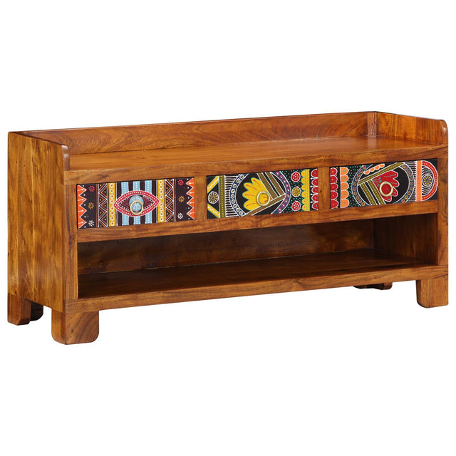 Shoe Bench 100X35X45 Cm Solid Wood Acacia