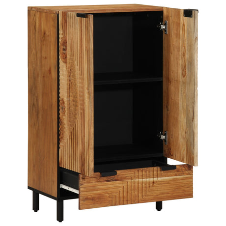 Highboard 60X33X100 Cm Solid Wood Mango